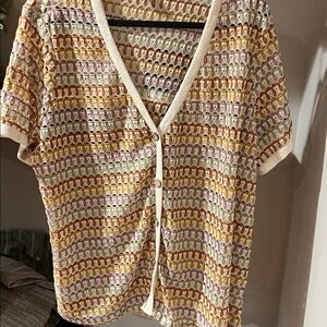 BNWOT-SHEIN Curve Multicolor Knit Top